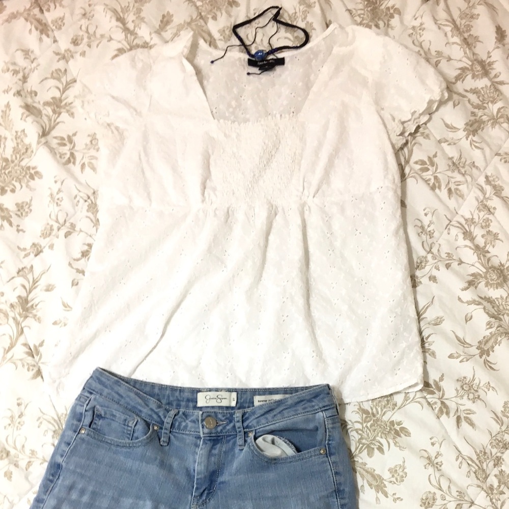 Puffy Sleeved 100% cotton top